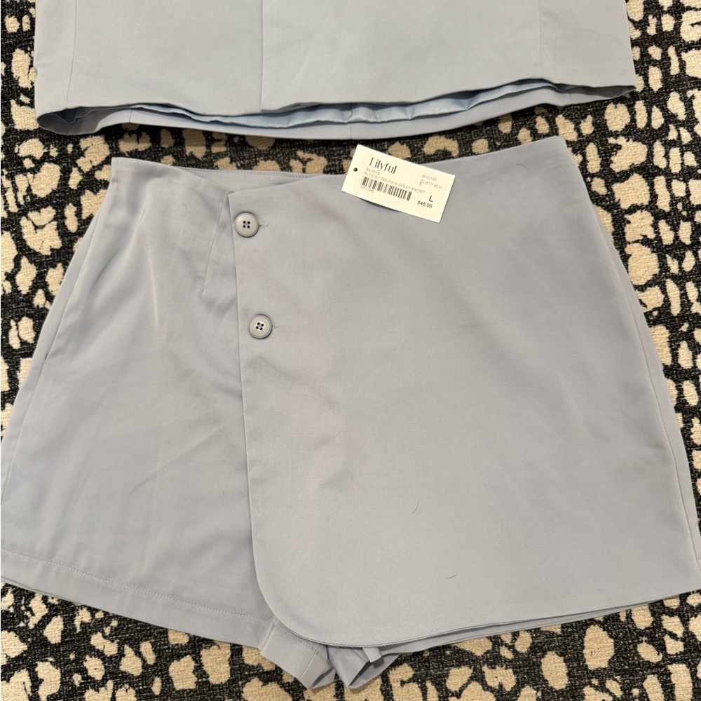 Blue Two-Piece Set with Blazer and Skort NWT - Picture 2 of 8